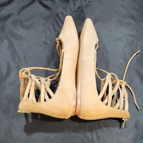 BRAND NEW COCONUT BY MATISSE POINTED TOE LACE UP WOMEN'S BALLET FLAT SHOE - Picture 6 of 14